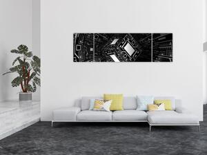 Obraz abstrakcyjnego sześcianu (170x50 cm)