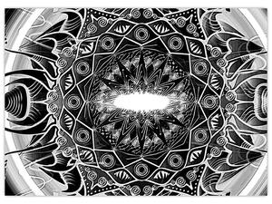 Obraz czarno-białych ozdób (70x50 cm)