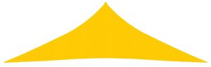 Żagiel przeciwsłoneczny, 160 g/m², żółty, 3,6x3,6x3,6m, HDPE