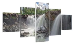 Obraz wodospadów (125x70 cm)