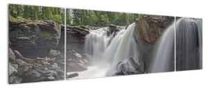 Obraz wodospadów (170x50 cm)