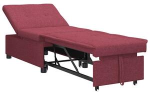 Nowoczesna rozkÅadana sofa w kolorze czerwonego wina