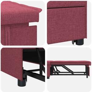 Nowoczesna rozkÅadana sofa w kolorze czerwonego wina