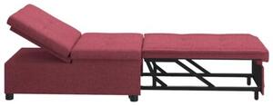 Nowoczesna rozkÅadana sofa w kolorze czerwonego wina
