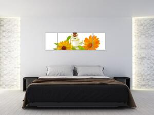 Obraz kwiatowego oleju (170x50 cm)