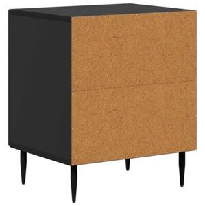 Szafka nocna 2 szt. czarny 43 x 34,5 x 50 cm drewno inÅ¼ynieryjne