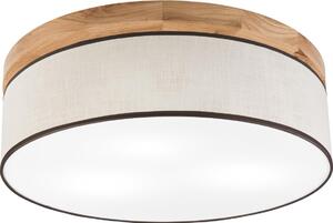 Brilagi Brilagi - Plafon BELLADONNA 3xE27/15W/230V śr. 50 cm kremowy/dąb BG1361