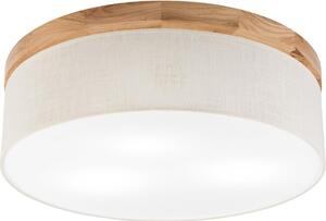 Brilagi Brilagi - Plafon BELLADONNA 3xE27/15W/230V śr. 50 cm kremowy/dąb BG1358