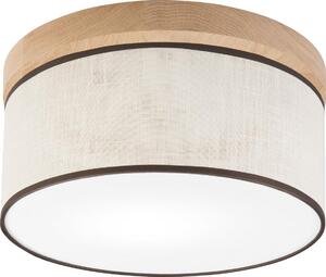 Brilagi Brilagi - Plafon BELLADONNA 1xE27/15W/230V śr. 30 cm kremowy/dąb BG1359
