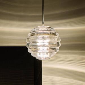 Tom Dixon Lampa wisząca szklana Press Sphere, możliwość ściemniania, przezroczysty / transparentny, salon / jadalnia, szkło, design