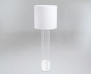 Lampa podłogowa IHI biała z druciana podstawą