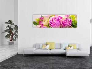 Obraz róż (170x50 cm)