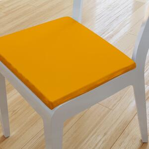 Goldea kwadratowa poduszka na krzesło 38x38 cm suzy - musztarda 38 x 38 cm