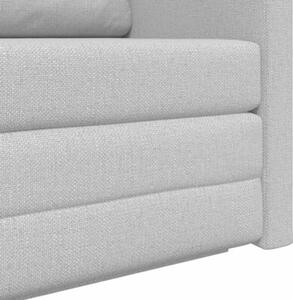 Sofa bed szary chmura 124 x 71 x 78 cm tkanina