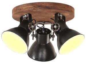 Industrialna lampa sufitowa, 25 W, czarna, 42x27 cm, E27
