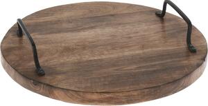 Dekoracyjna deska do podawania z drewna mangowego, 30 x 6 cm
