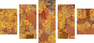 5-częściowy obraz abstrakcja w stylu G. Klimta
