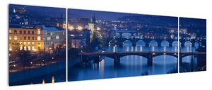 Obraz praskich mostów (170x50 cm)