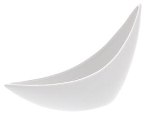 Ceramiczna osłonka na doniczkę biały, 29 x 17 x 8 cm