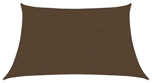 Żagiel przeciwsłoneczny, 160 g/m², brązowy, 3/4x2 m, hdpe