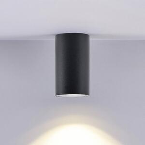 Deko-Light Downlight CAN, czarny, IP44, Ø 6 cm, metal, GU10 możliwość ściemniania, czarny, łazienka, aluminium