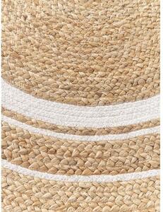Okrągły ręcznie wykonany dywan z juty Clover