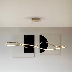Schuller Valencia Lampa wisząca Lia, możliwość ściemniania, mosiężny / złoty, salon / jadalnia, metal, nowoczesny