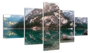 Obraz górskiego jeziora (125x70 cm)