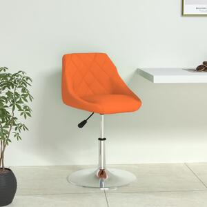 Krzesło stołowe, pomarańczowe, sztuczna skóra