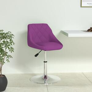 Krzesło stołowe, fioletowe, sztuczna skóra
