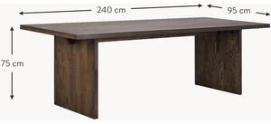 Stół do jadalni z drewna jesionowego Emmett