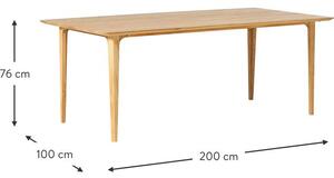 Stół do jadalni z drewna dębowego Archie, różne rozmiary