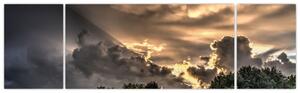 Obraz chmur i lasu (170x50 cm)