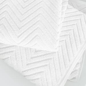 Goldea ręcznik kąpielowy frotte bali - biały 50 x 100 cm