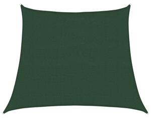 Żagiel przeciwsłoneczny, 160 g/m², ciemnozielony, 3/4x3 m, hdpe