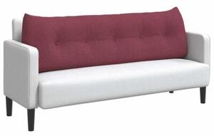Nowoczesna poduszka ergonomiczna na plecy w kolorze czerwonego wina