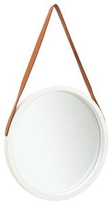 Lustro Åcienne na pasku, 50 cm, biaÅe