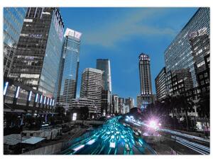 Obraz miasta nocą (70x50 cm)