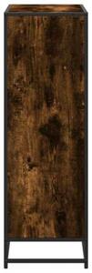 Regał na książki, przydymiony dąb, 80,5x35x107,5 cm