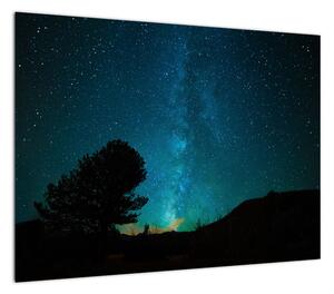 Obraz nocnego nieba z gwiazdami (70x50 cm)