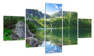 Obraz jeziora w Tatrach (125x70 cm)