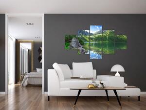 Obraz jeziora w Tatrach (125x70 cm)