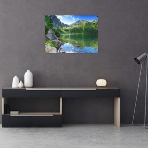 Obraz jeziora w Tatrach (70x50 cm)