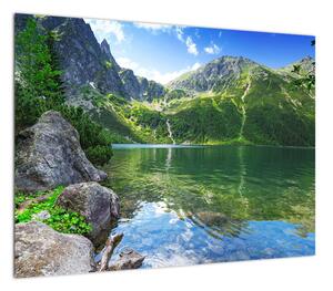 Obraz jeziora w Tatrach (70x50 cm)