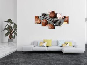 Obraz czekolady i kluczy (125x70 cm)