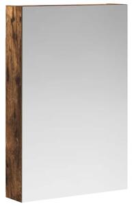Szafka z lustrem do łazienki dąb wędzony 40 x 10,5 x 60,5 cm