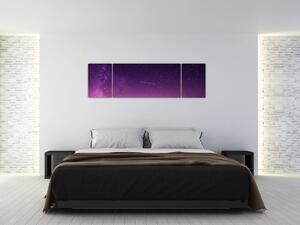 Obraz nieba ze spadającą gwiazdą (170x50 cm)