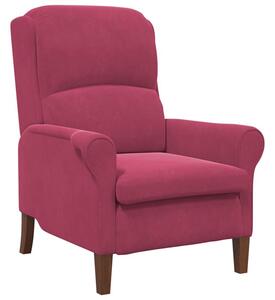 Fotel czerwone wino 76 x 94 x 102 cm aksamit