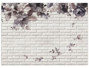 Obraz ściany z bukietem kwiatów (70x50 cm)