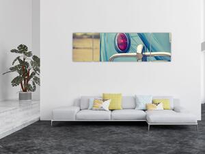 Obraz turkusowego weterana (170x50 cm)